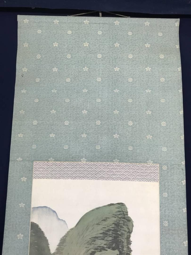 【真作】田中頼璋/青山読書図/山水図/人物図/掛軸/名家伝来/AC-213