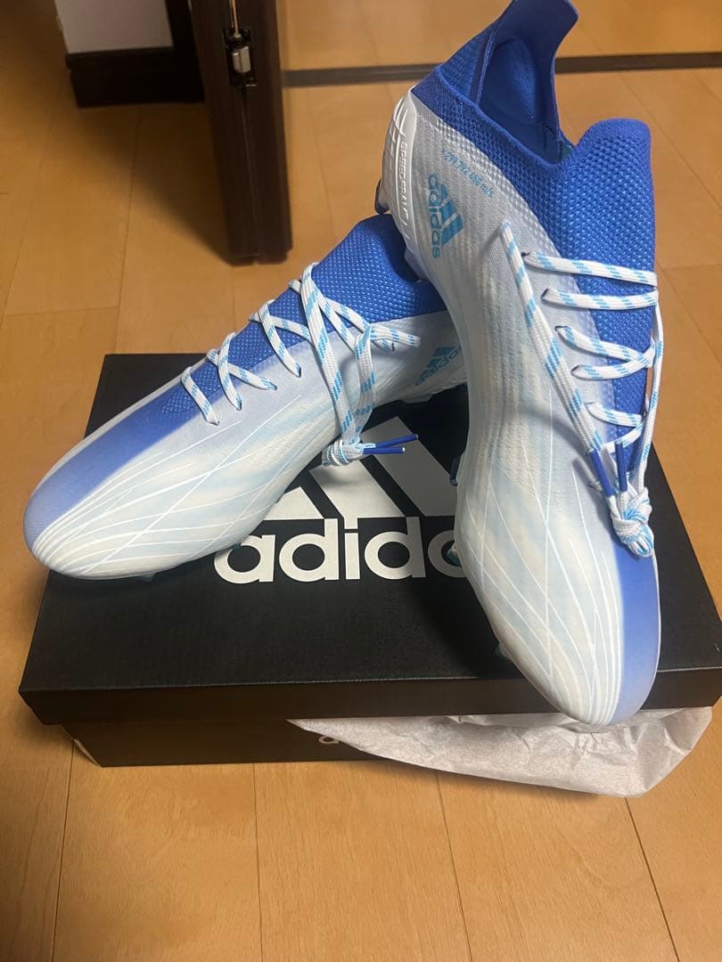 adidas サッカーシューズ 青/白 FG【値下げ可能】