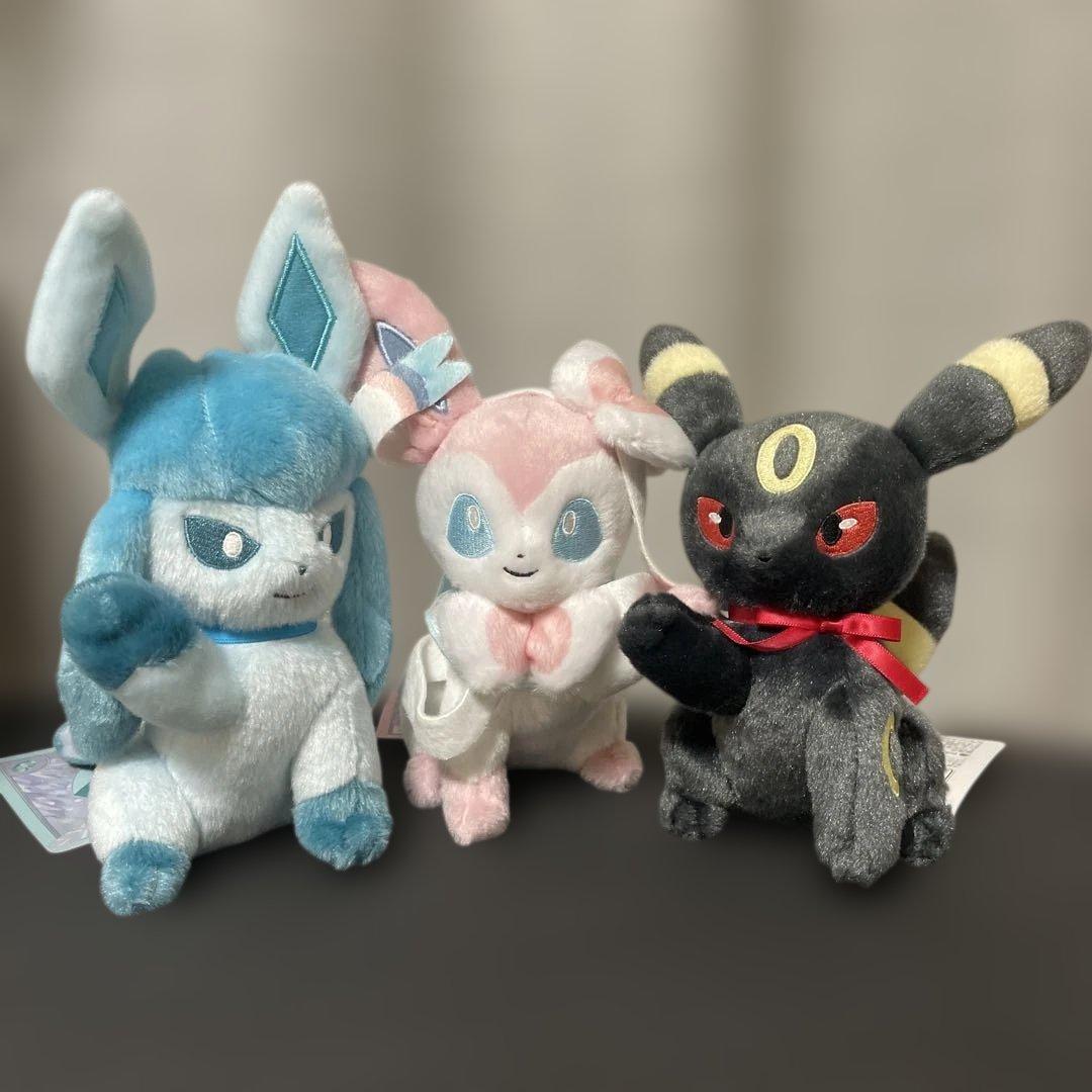 グレイシア ニンフィア ブラッキー ぬいぐるみセット イーブイコレクション