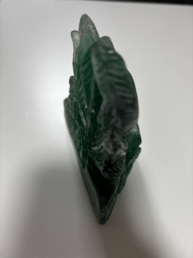 フロライト九尾置き物天然石