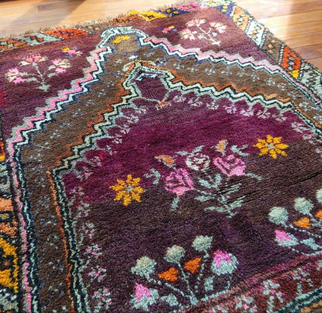 ヴィンテージ　アンティーク　トルコラグ