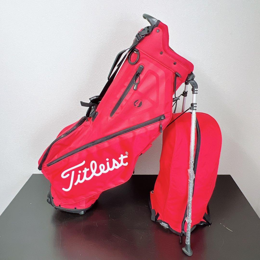タイトリスト Players 4 スタンドキャディバッグ 4分割プレイヤーズ4赤