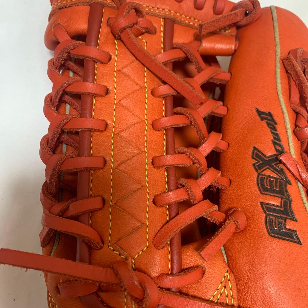 Mizuno FLEX JET II オレンジ グローブ 右投げ用