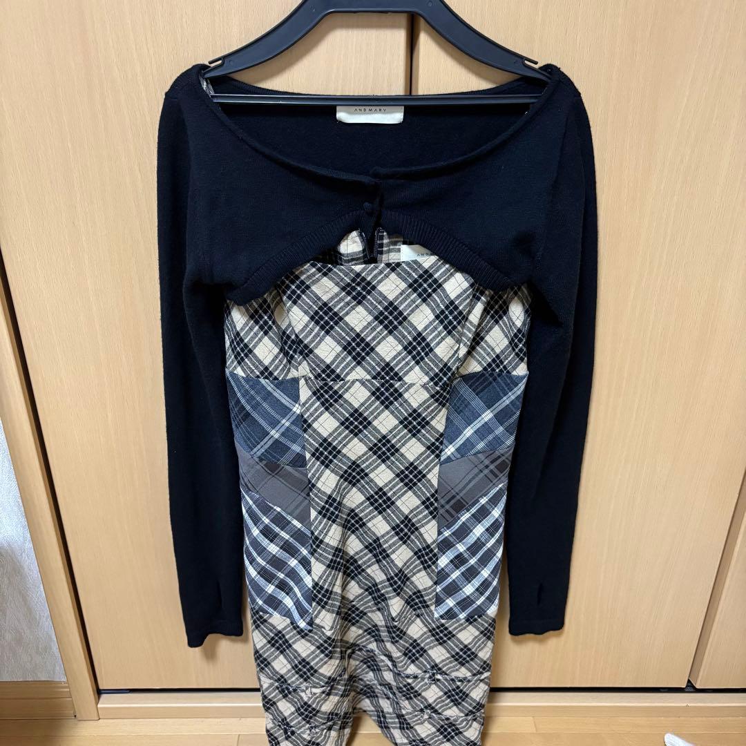 ワンピース ANDMARY Aine set mini dress beige M