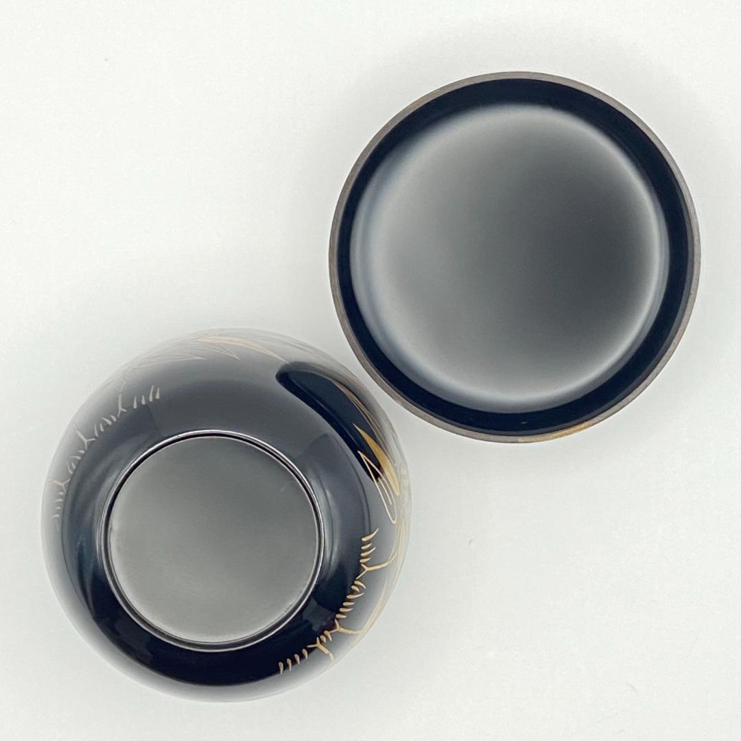 大棗 笹蒔絵　中村恭蔵　共箱入　茶道具　薄茶器　漆芸　伝統工芸品