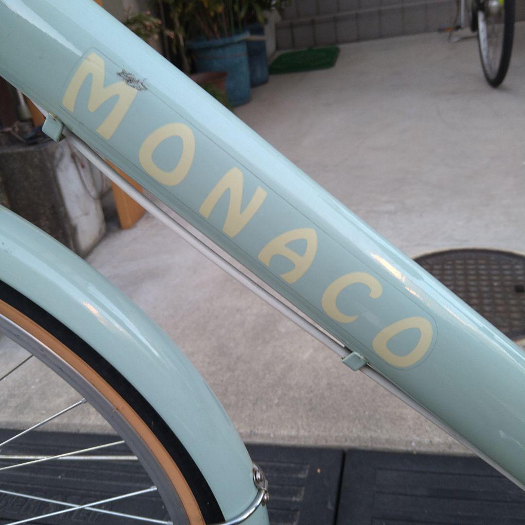 【中古美品】ミントグリーン 自転車24インチ前カゴ付き子供用 小柄な方にも