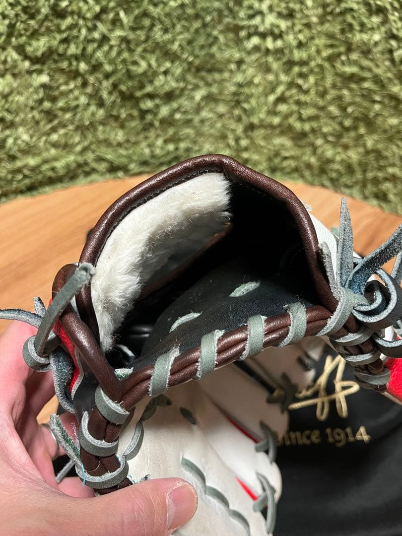 ウィルソンスタッフ カスタムオーダー 軟式内野用 D5 ホワイトSS×レッドSS