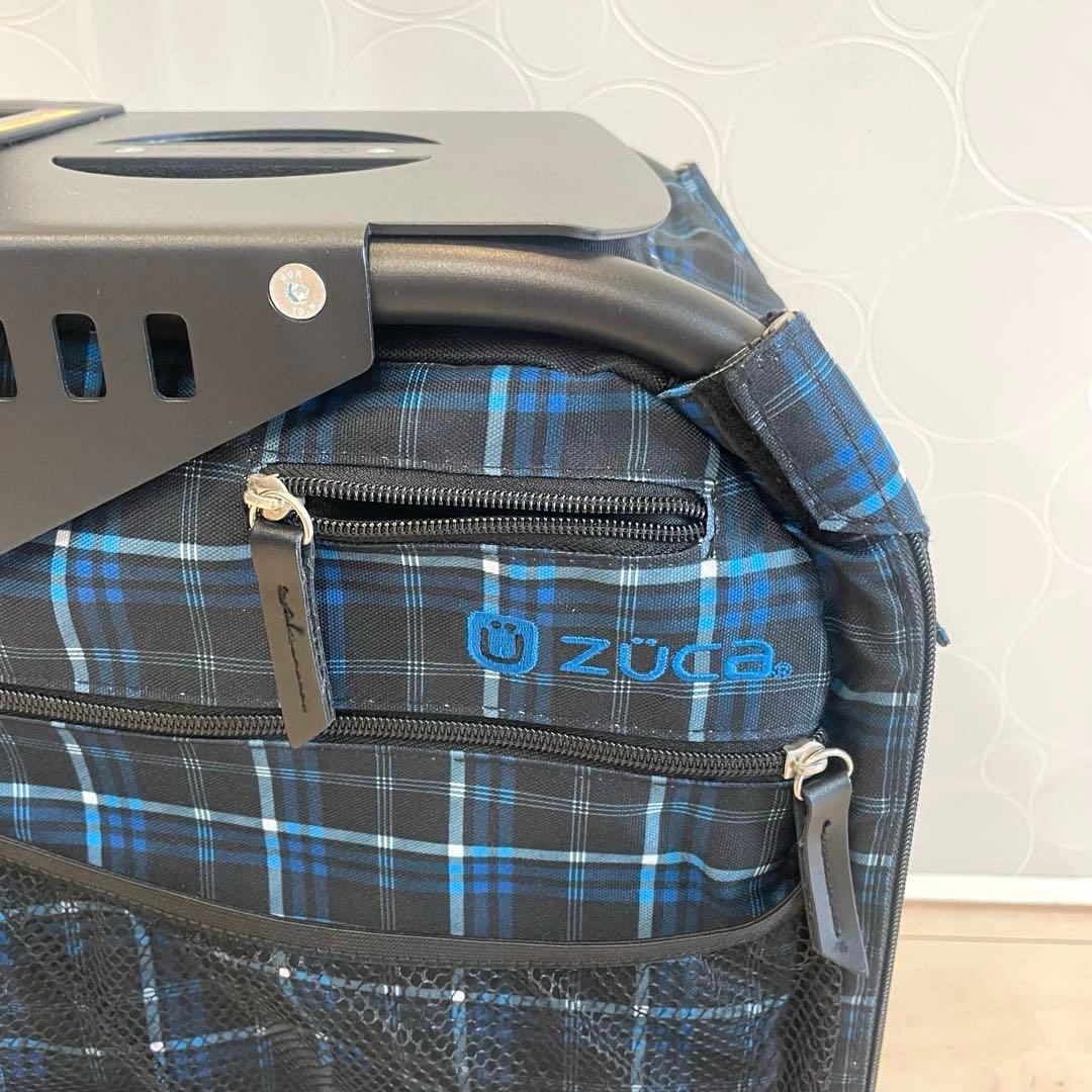 【美品】ZÜCA ズーカ キャリーバッグ 座れる スポーツ 旅行 遠征 チェック