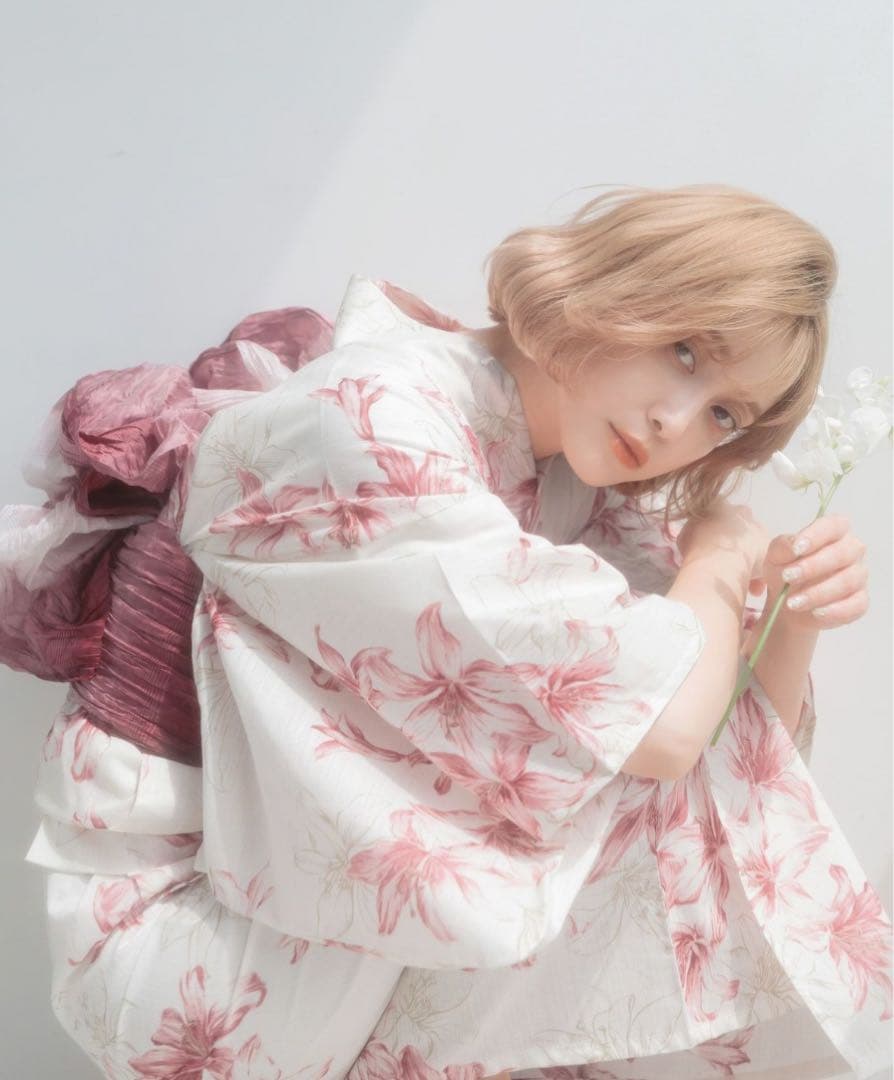 Dita 浴衣 夏の乙女百合