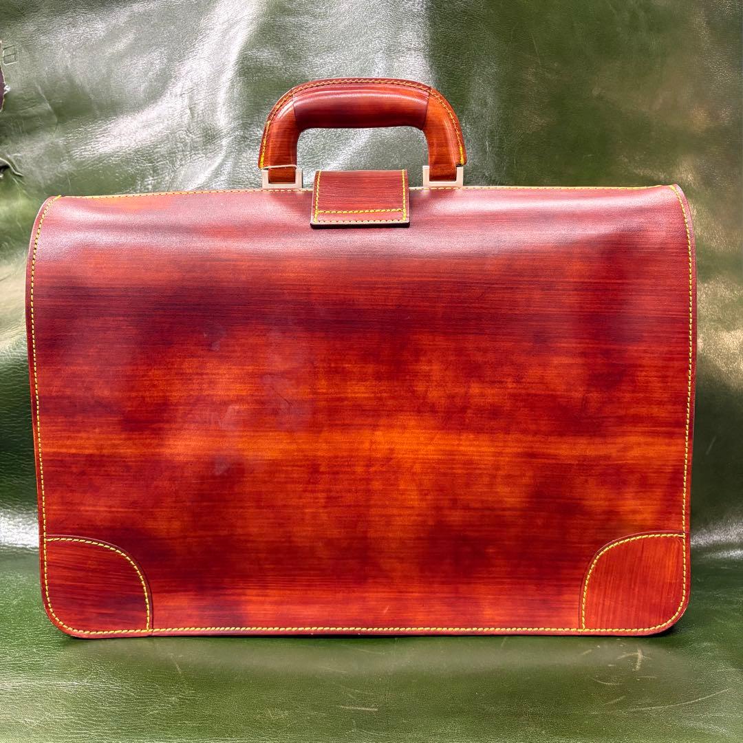 日本製牛革 ダレスバッグ 本革 レザーブリーフケース ビジネス 茶 ヴィンテージ