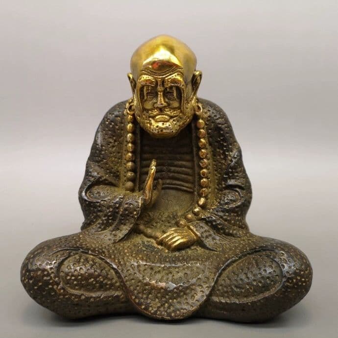 仏教美術 仏像 達磨祖師仏像 招財 開運 風水 銅製品 工芸品 置物