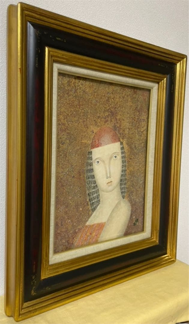 河村純一郎『遠い日』ミクスドメディア F4 原画 真作保証 1点もの