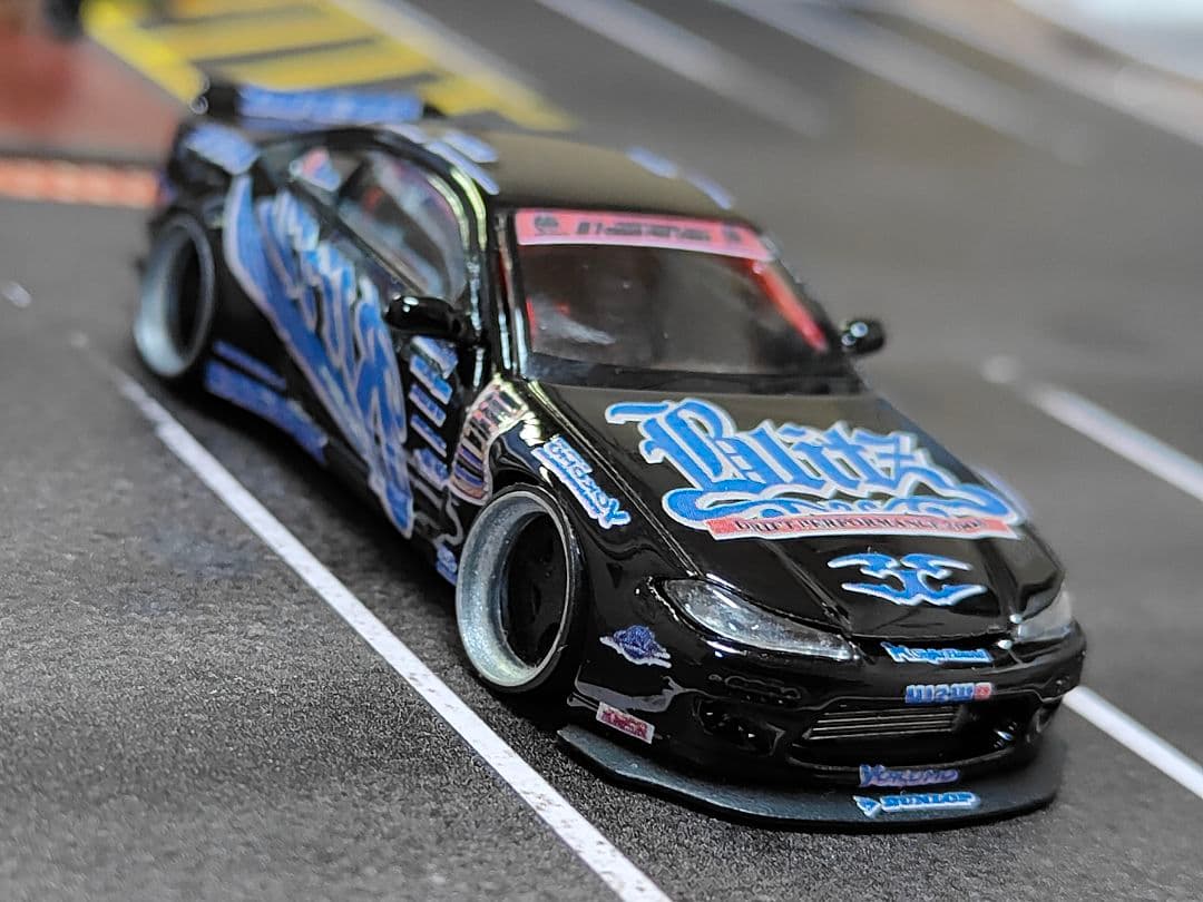 MINIGT トミカ改造 日産 S15 シルビア ドリ車☆ D1ホットウィール8
