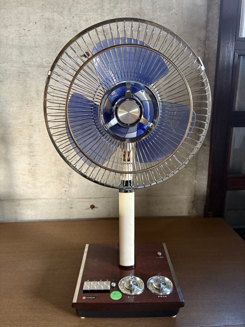 当時物　日立 H-654 扇風機 元箱付き 昭和 レトロ HITACHI