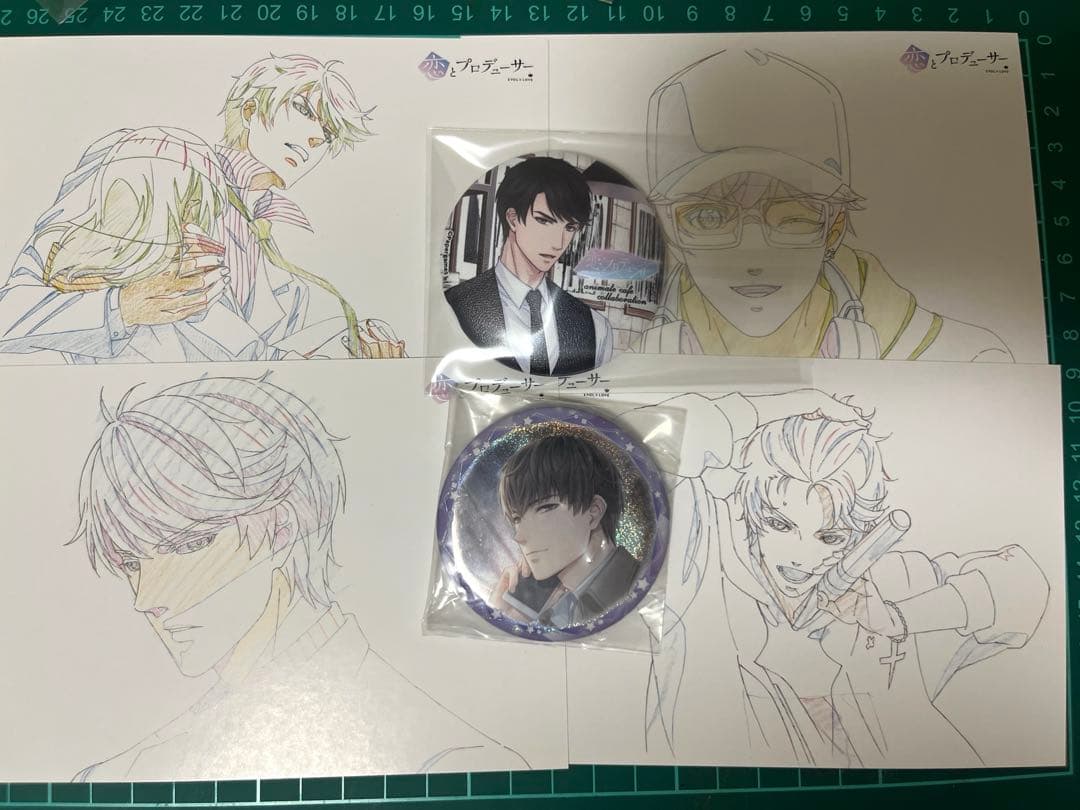 恋とプロデューサー 恋プロ 缶バッジ ポストカード ゼン キラ シモン