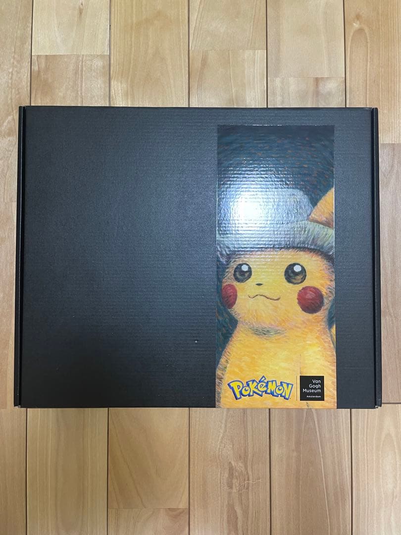 超希少【初版】　黒木枠フレーム　ゴッホピカチュウ　キャンバスアート　証明書付き