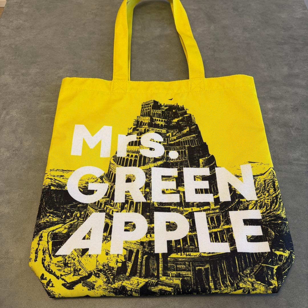 Mrs. GREEN APPLE トートバッグ バベルの塔　リンゴジャムシート
