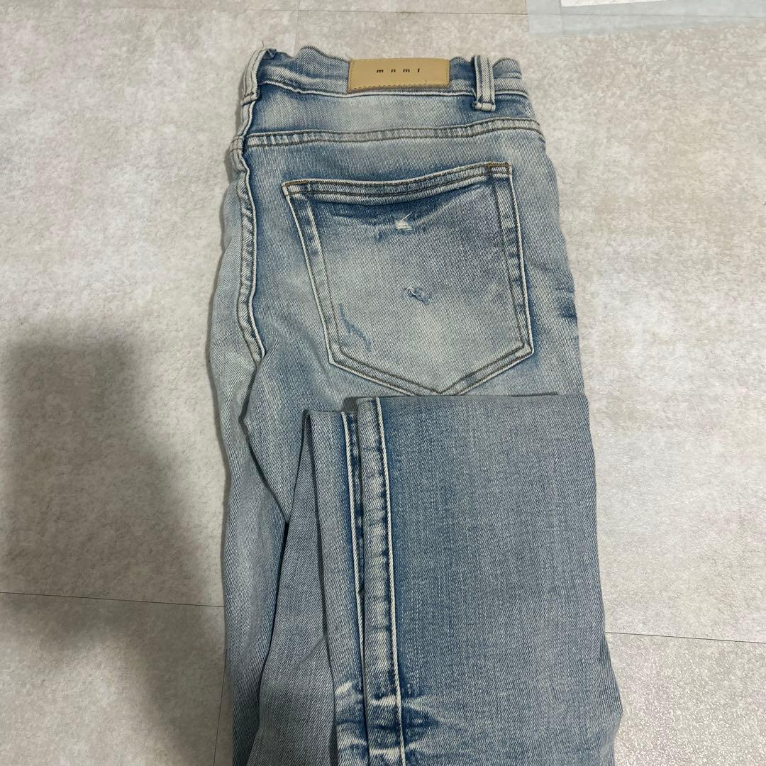 mnml ダメージ加工 スキニーデニム