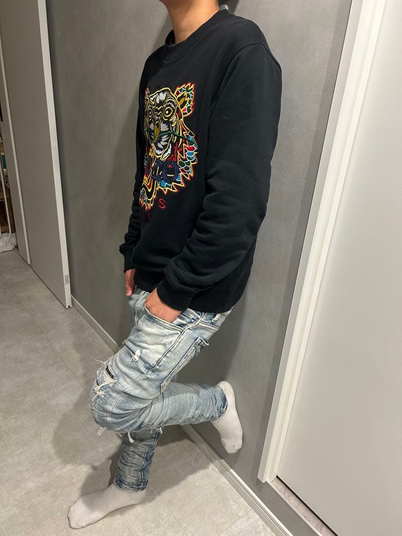 mnml ダメージ加工 スキニーデニム