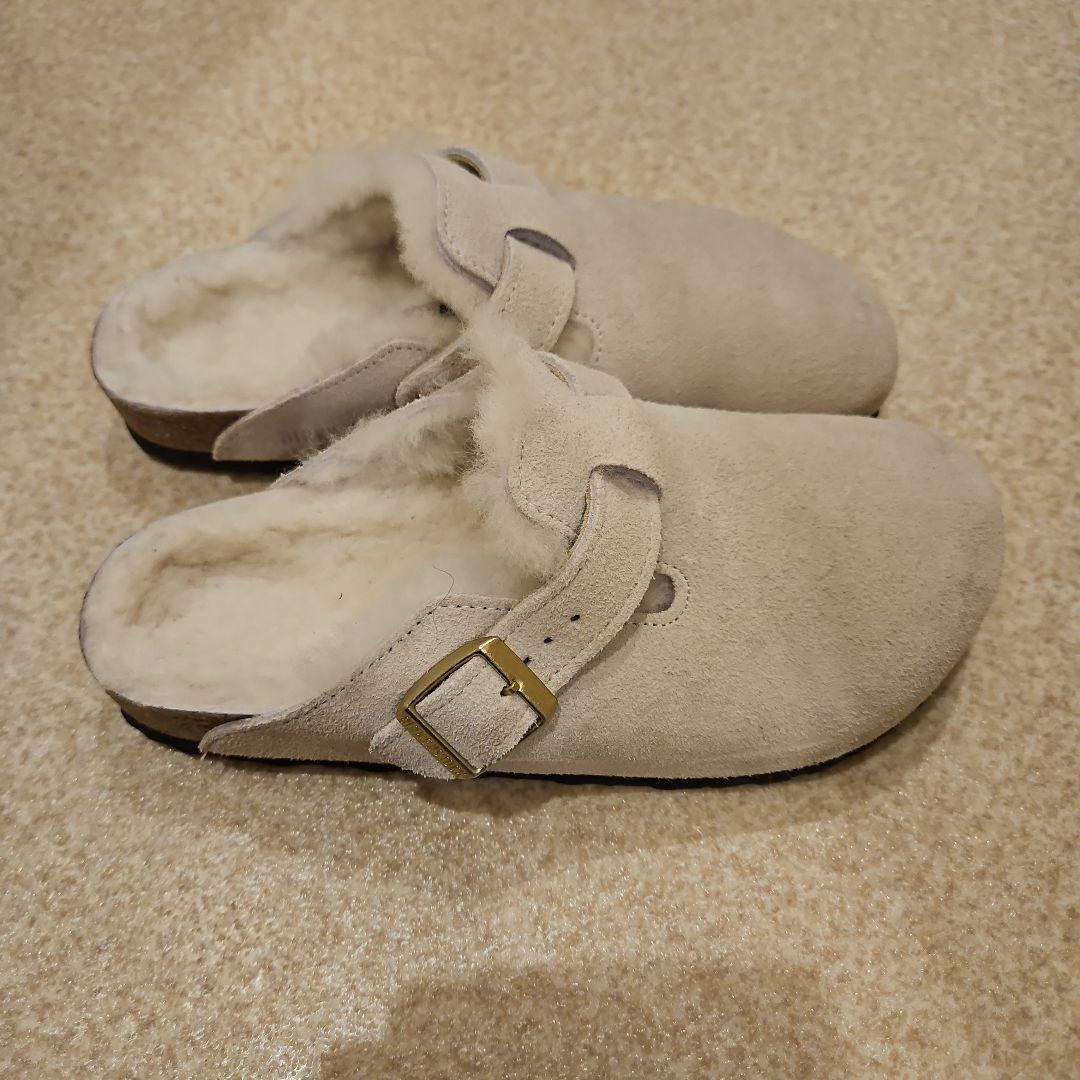 BIRKENSTOCK ベージュボア ボストン