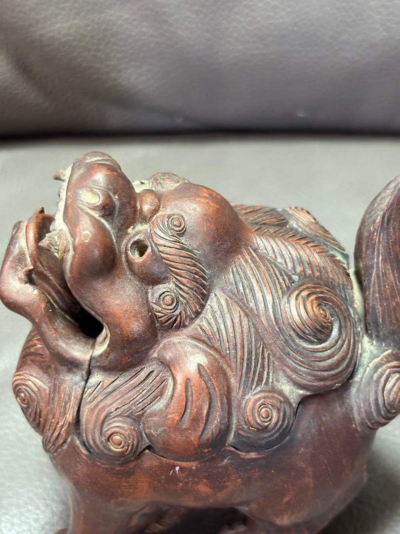 獅子　香炉　置物