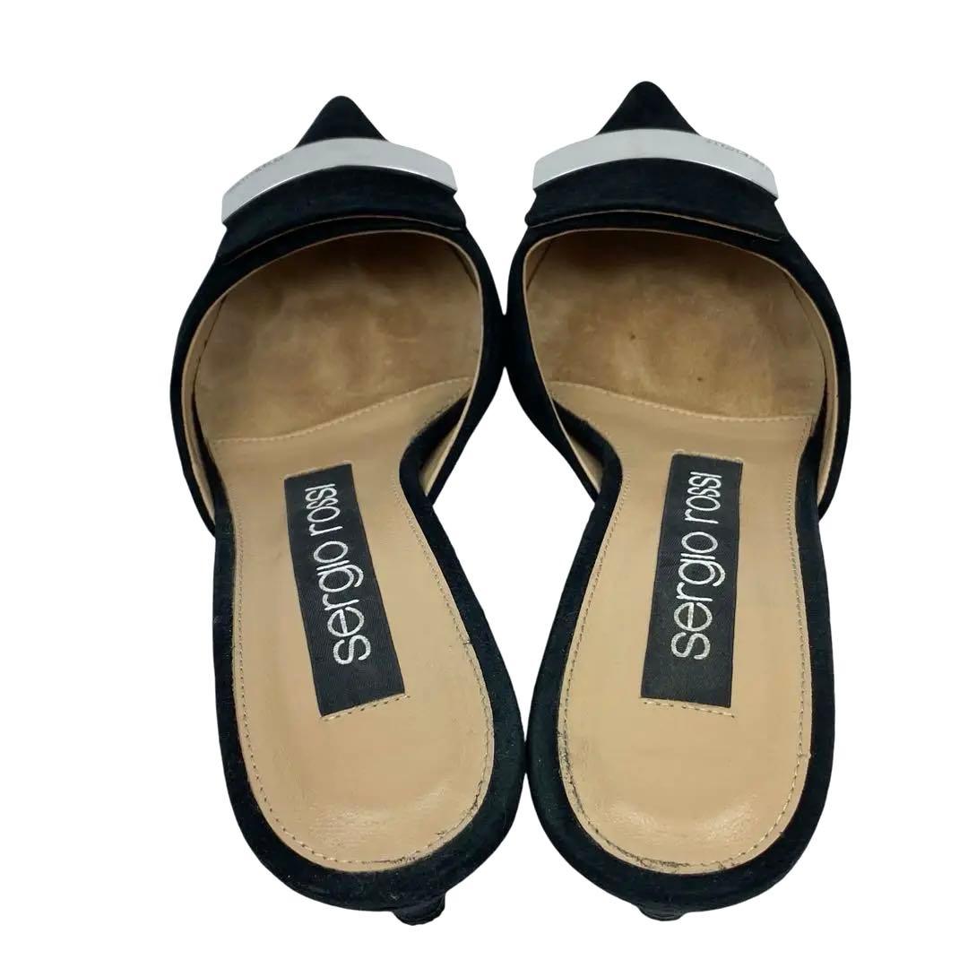 sergio rossi セルジオロッシ　sr1 ミュールサンダル　黒　23cm