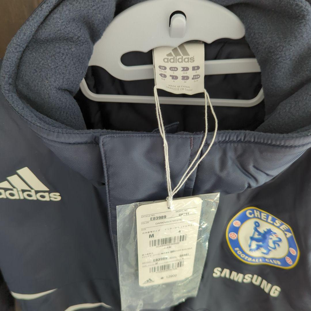 新品 タグ付き CHELSEA 【 adidas 】ベンチコート M ネイビー