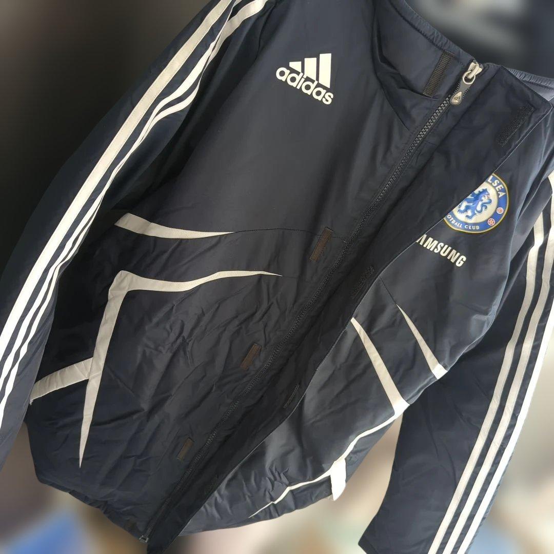 新品 タグ付き CHELSEA 【 adidas 】ベンチコート M ネイビー