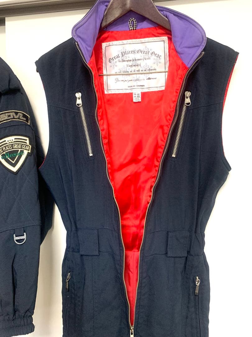 レトロ ウェア エレッセ スキーウェア 上下 セットアップ 古着 ellesse