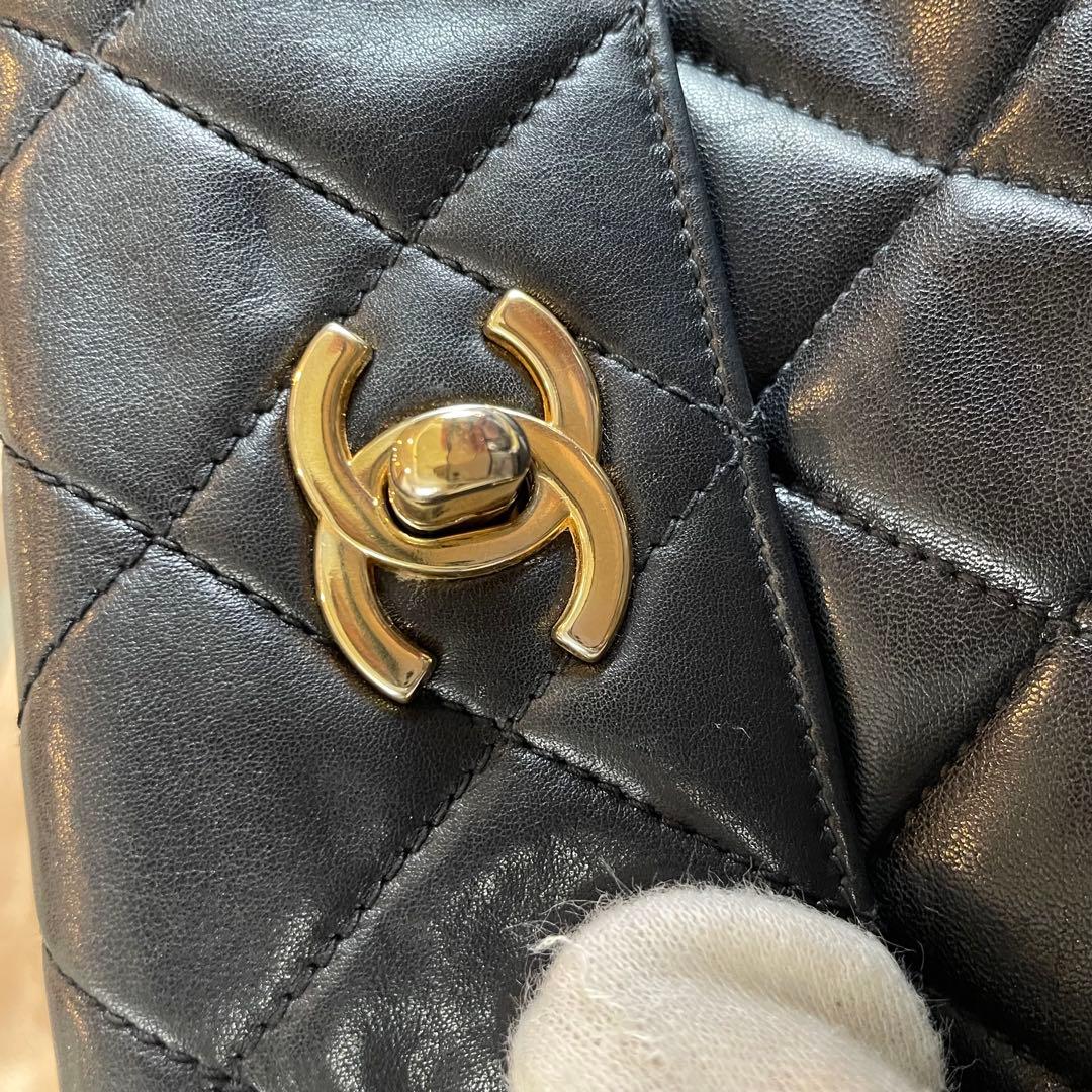 シャネル　マトラッセ　ターンロック　ウエストバッグ　ブラック