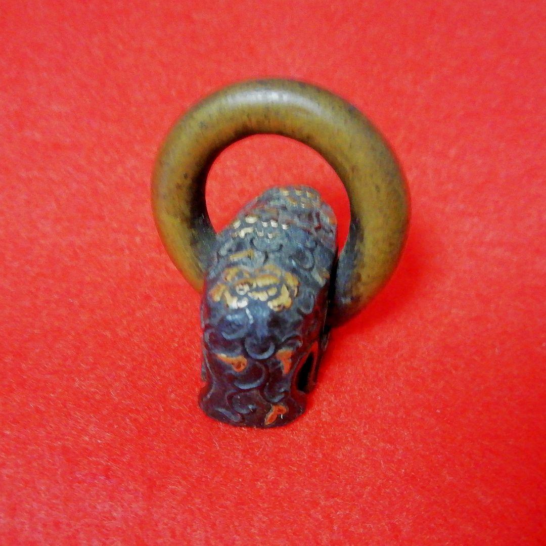 年代物/傑作品！　南部鉄瓶/角形竜紋様　蓋・鐔/摘み・頭/双方魚子地　茶道具