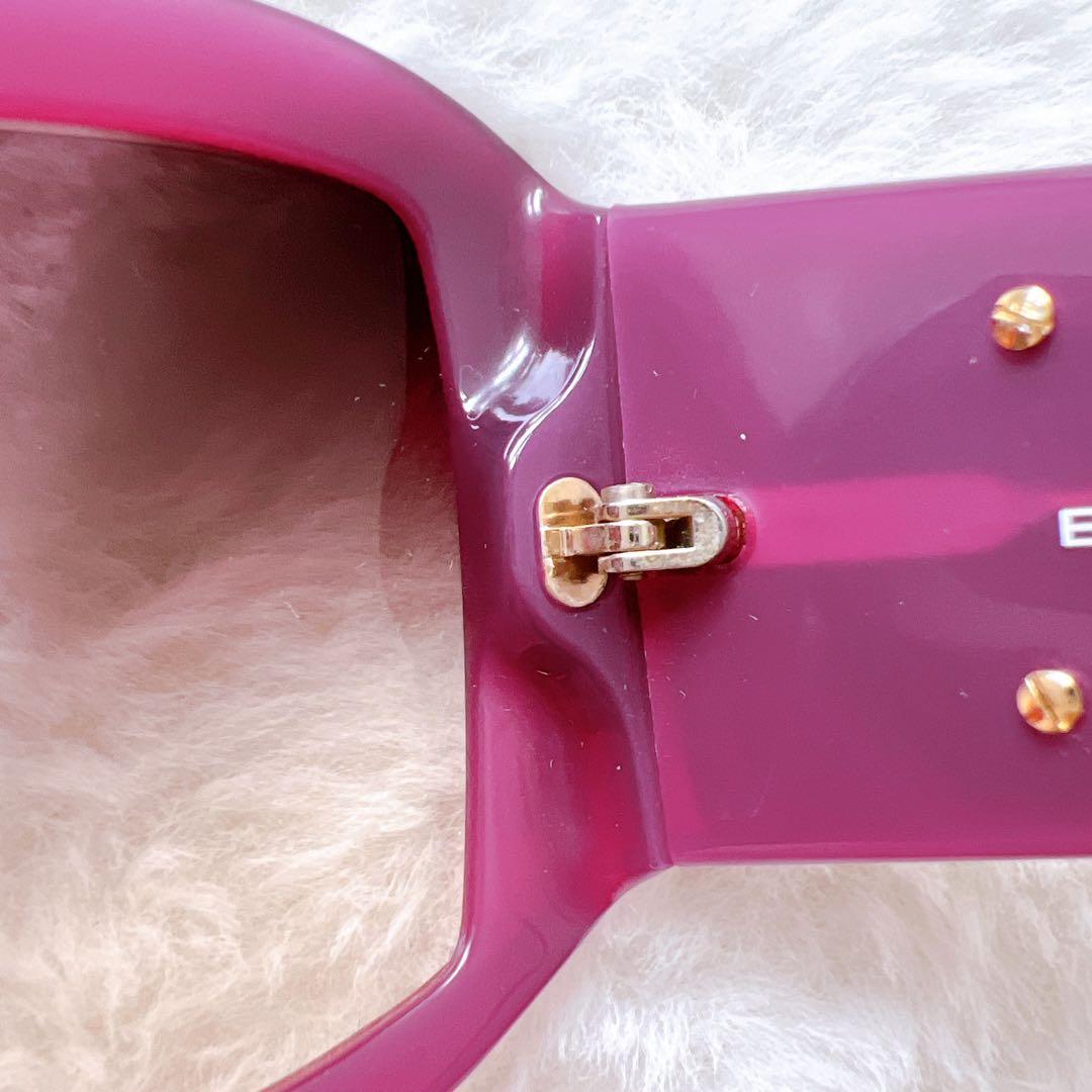 美品BALENCIAGA バレンシアガパープルグラデーションサングラスケース付き