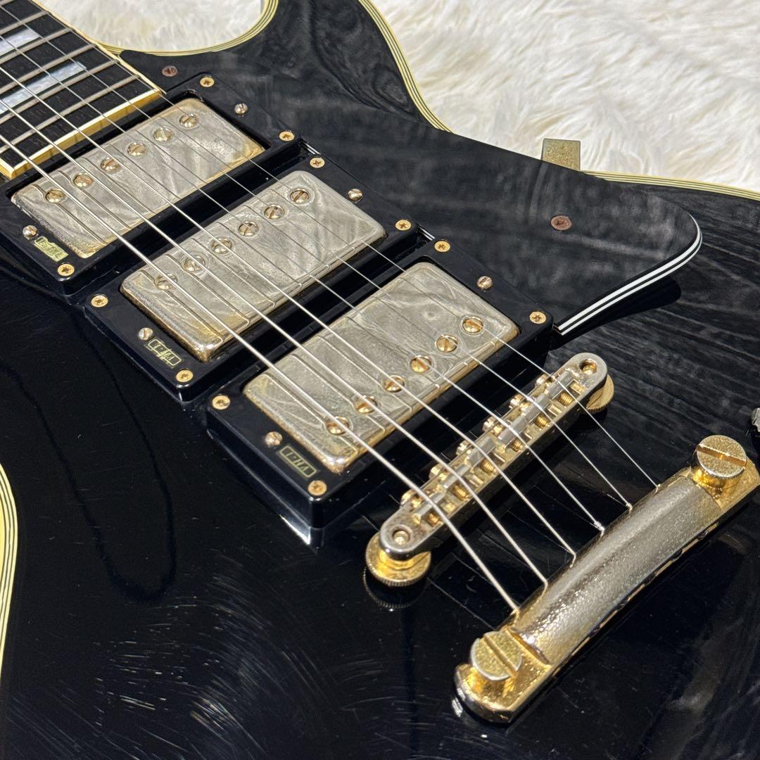 Burny RLC レスポールカスタム ブラック 3PU/VH-1搭載