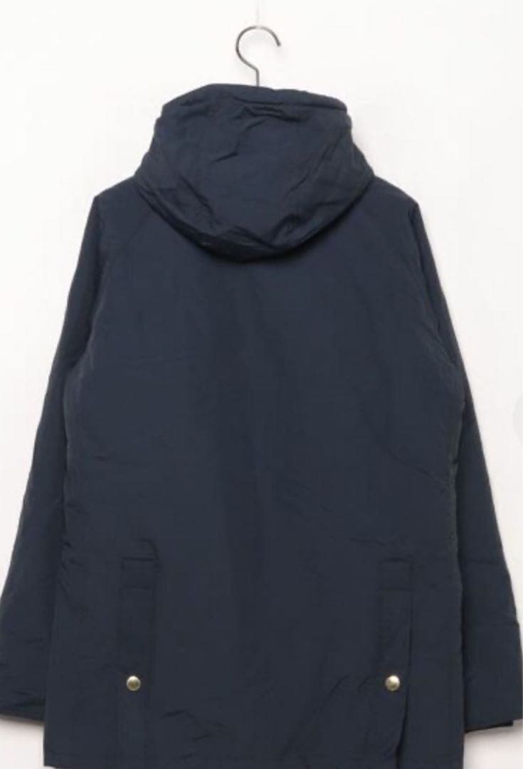 バブアー ネイビー フード付き モッズコート サイズ38