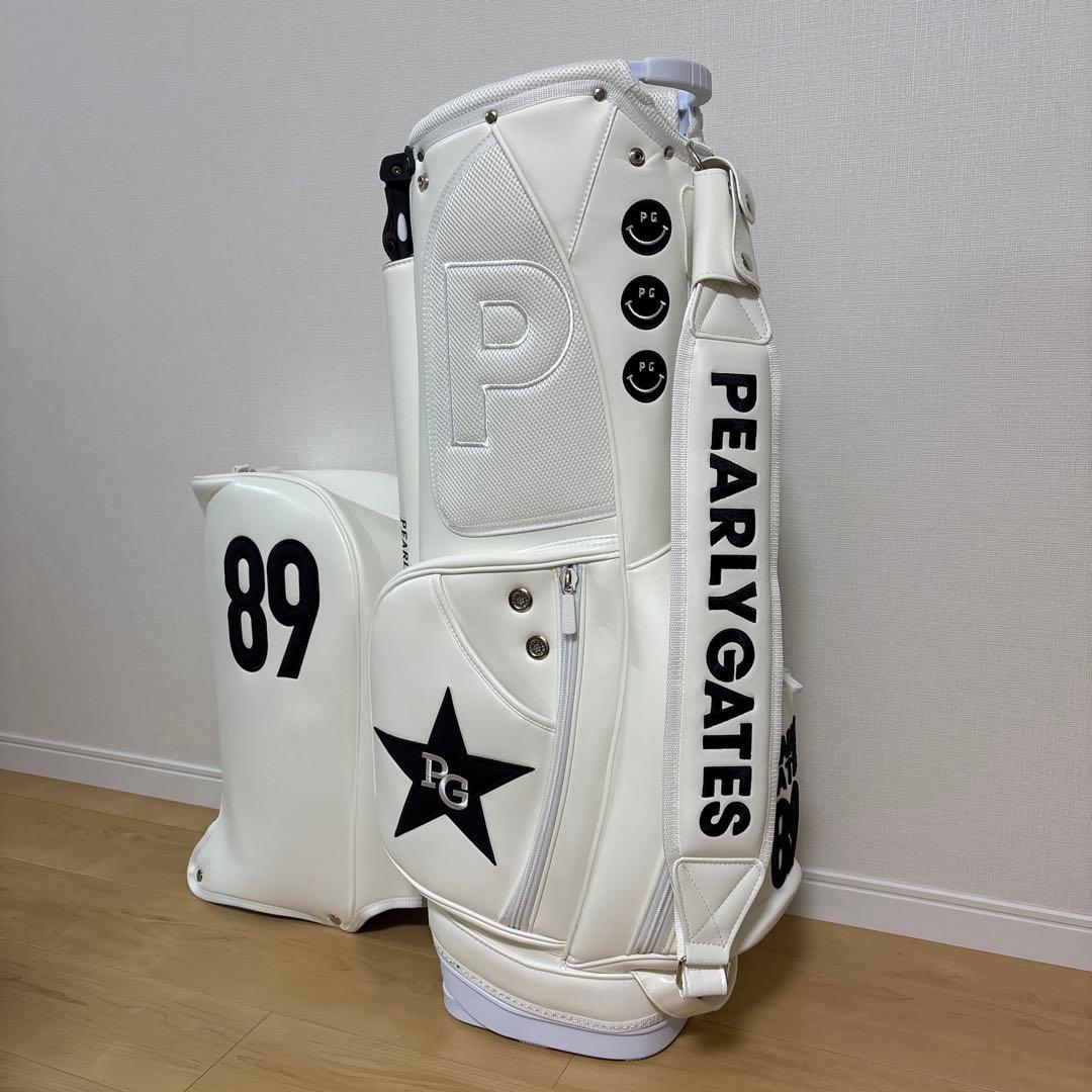 PEARLY GATES ゴルフバッグ・キャディバッグ　ホワイト　新品、未使用