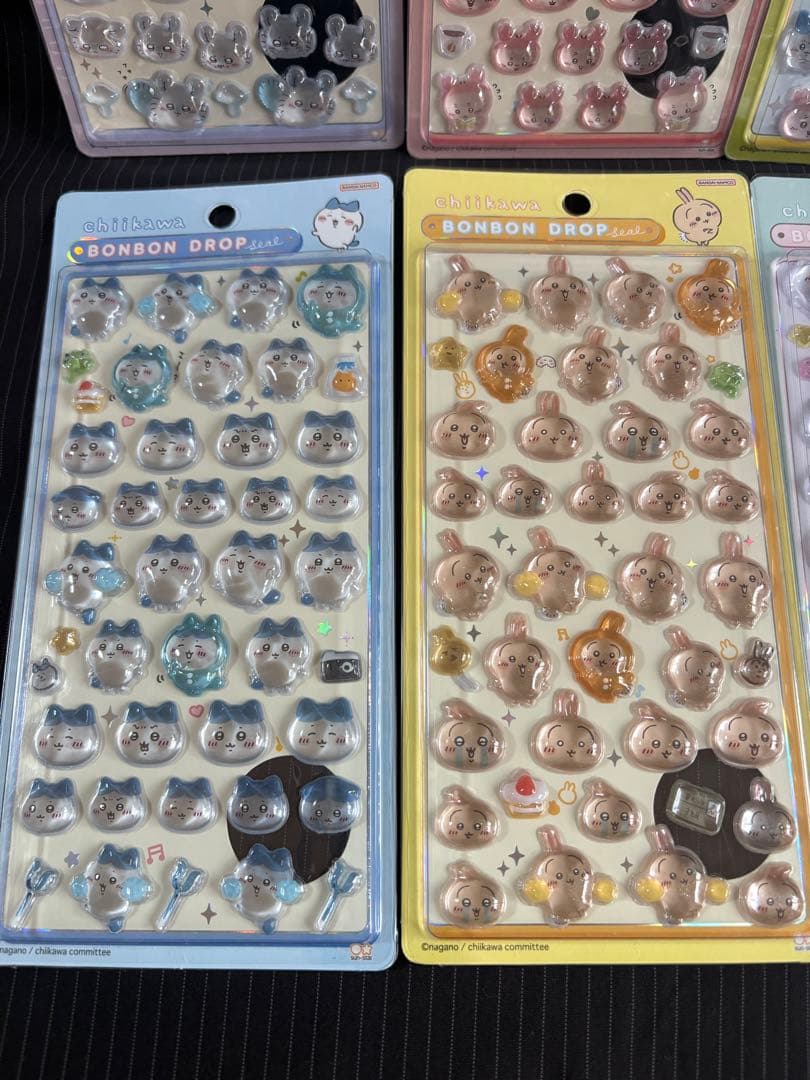 新品ボンボンドロップシール　まとめ売り クーリア サンリオ ちいかわ40枚セット