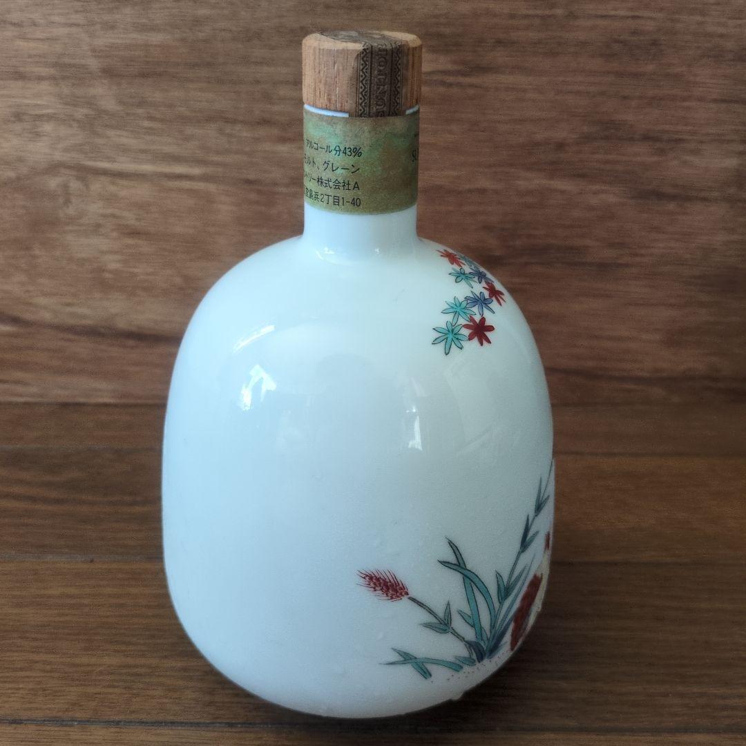 SUNTORY WHISKY 古酒 エイジング 15年 鶉梅新春華 有田焼