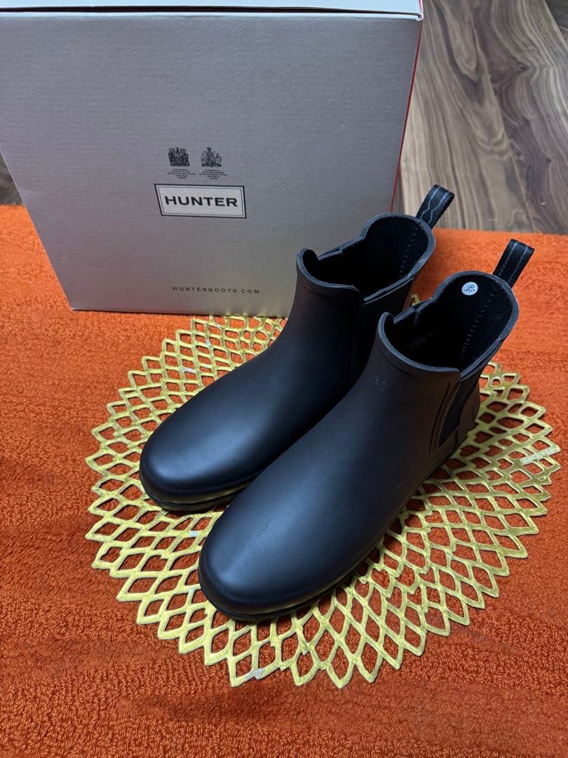 【極美品】HUNTER ブラック レインシューズ 7