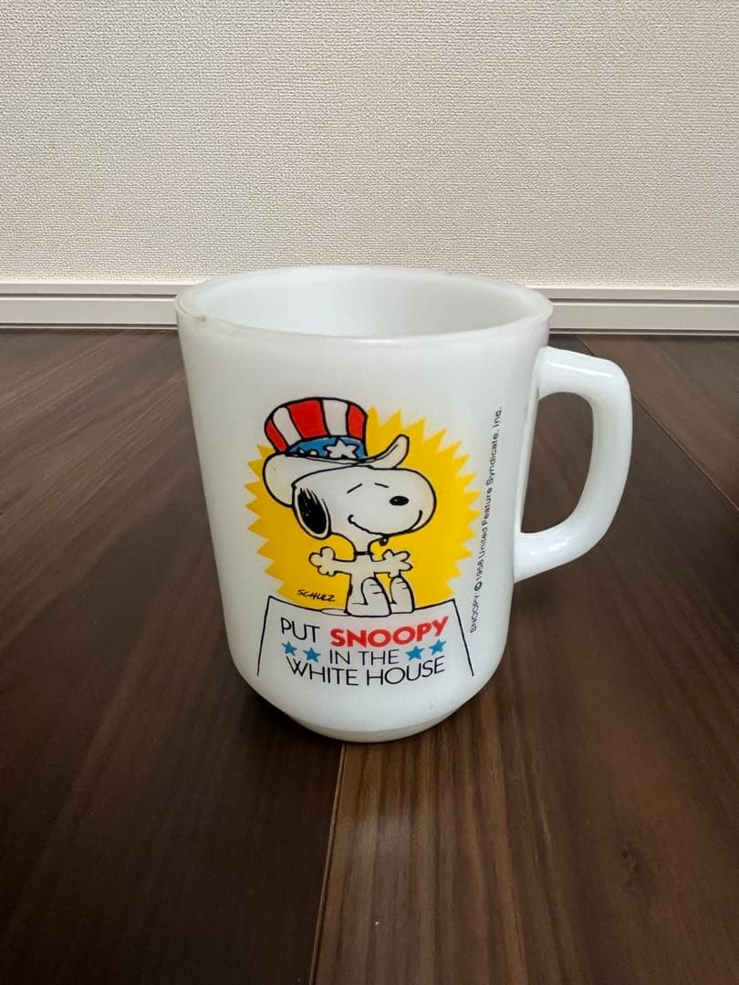 【希少】1980年　ファイヤーキング　スヌーピー　マグカップ4個セット