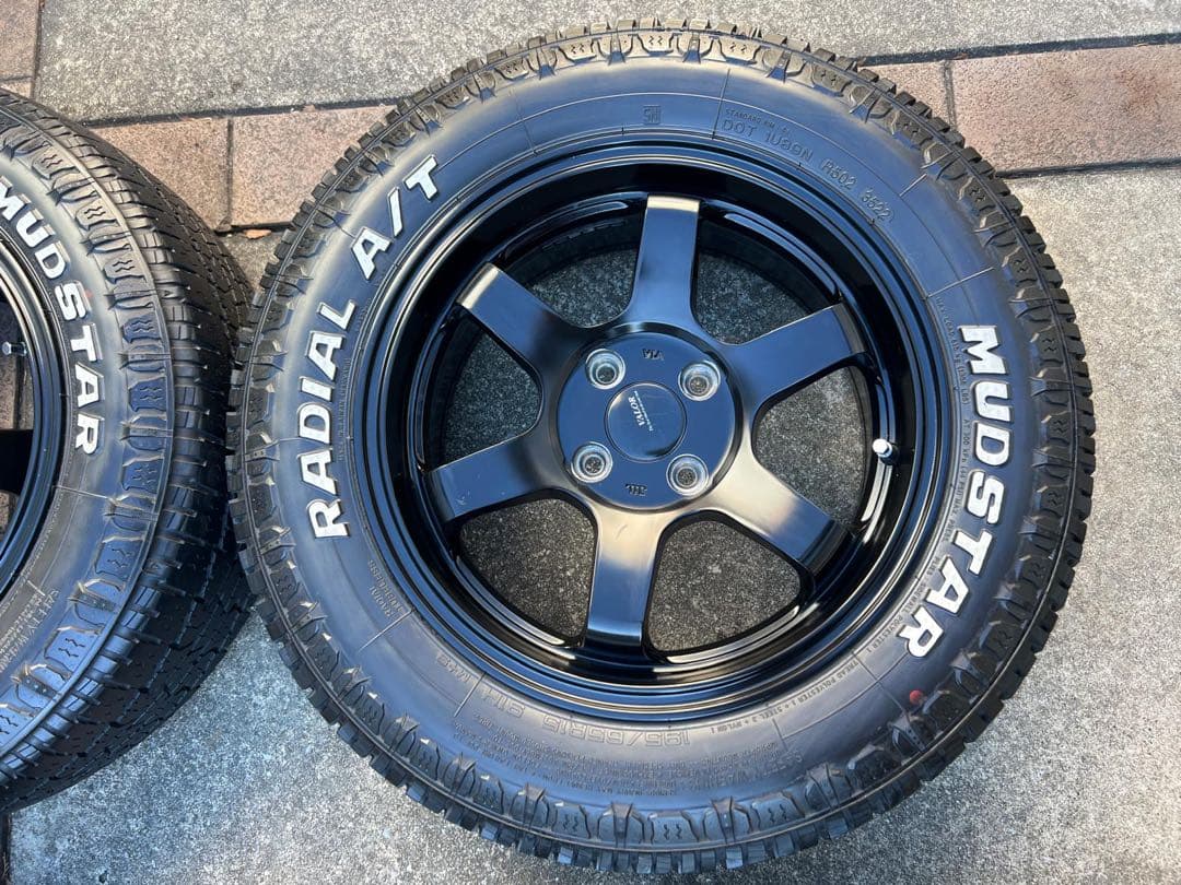 あ*)様 マッドスター ラジアル A/T 195/65R15 タイヤ4本　ホイー