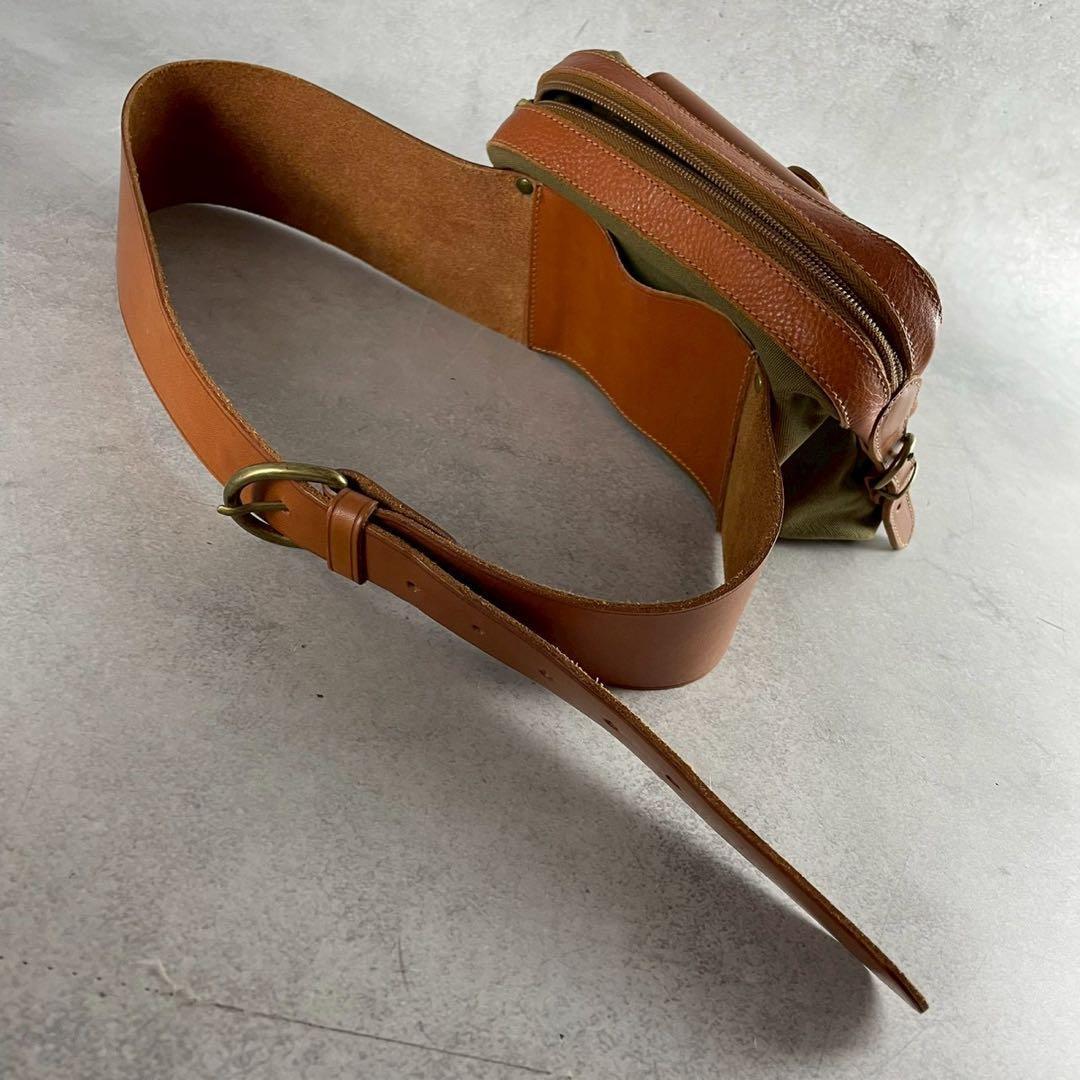 極美品✨ イルビゾンテ ウエストバッグ ボディバッグ レザー 斜め掛け