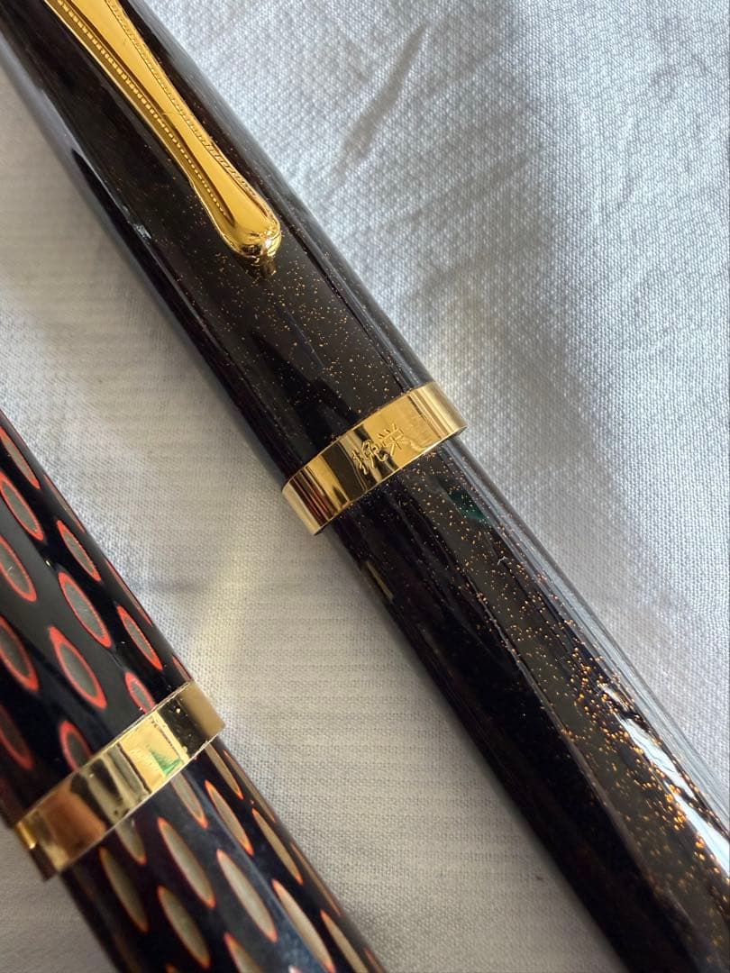 酒井栄助、兜木、鎌倉彫、土填修一万年筆5本セット