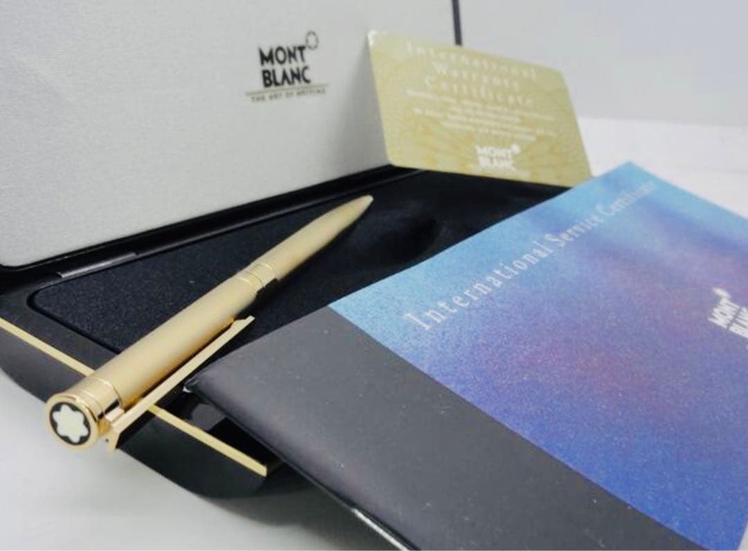 金運を呼ぶ黄金総金張り！　モンブラン　★稀少な未使用ノブレス・ドウエ