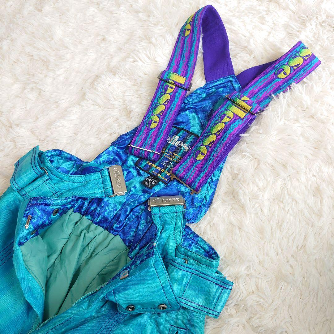 エレッセ スキー スノーボードウェア セットアップ ライトミント ロゴ刺繍 M