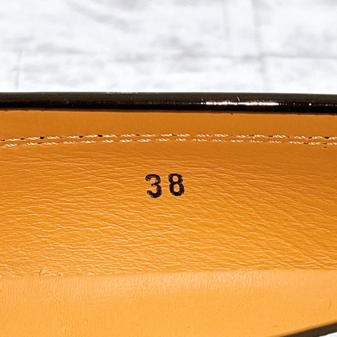 極美品✨TODS トッズ ゴンミーニ パテントレザー ローファー 箱付 25cm