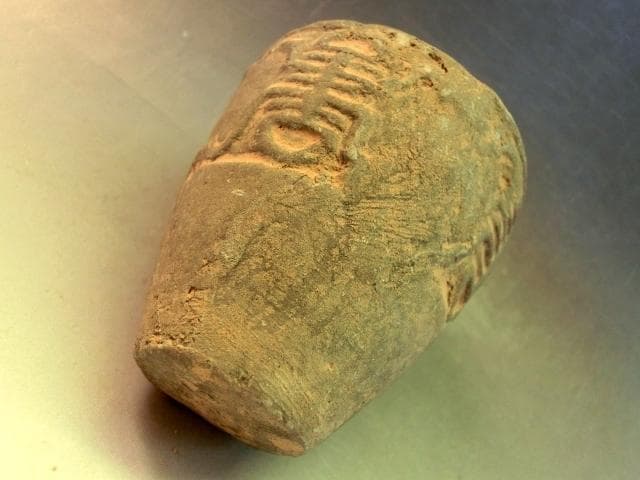 壷■須恵器 水滴 喜 古い小さい置物 オブジェ 発掘 壺 古玩 時代物 骨董品■