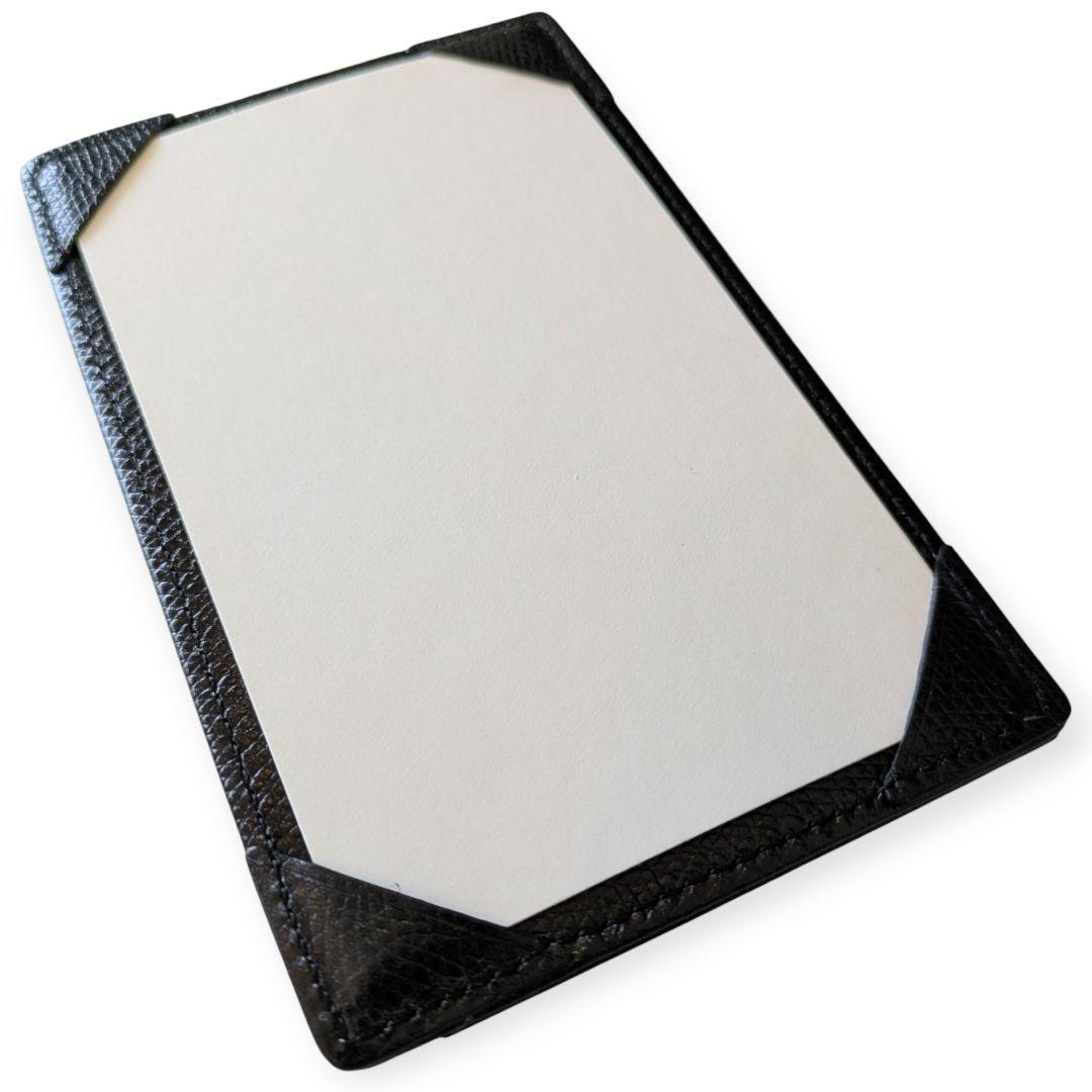 【新品】RALPH LAUREN PURPLELABELブラックレザーメモパッド