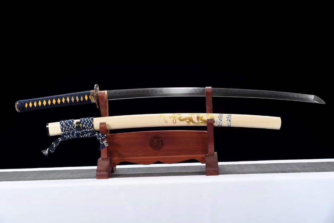 特価焼刃木の葉紋『シンロン侍』 武具　刀装具　日本刀　模造刀 居合刀