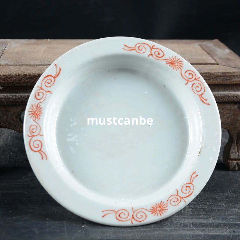 手描きパステル花鳥紋小花鉢 花鉢 盆栽鉢 装飾品 現代工芸品