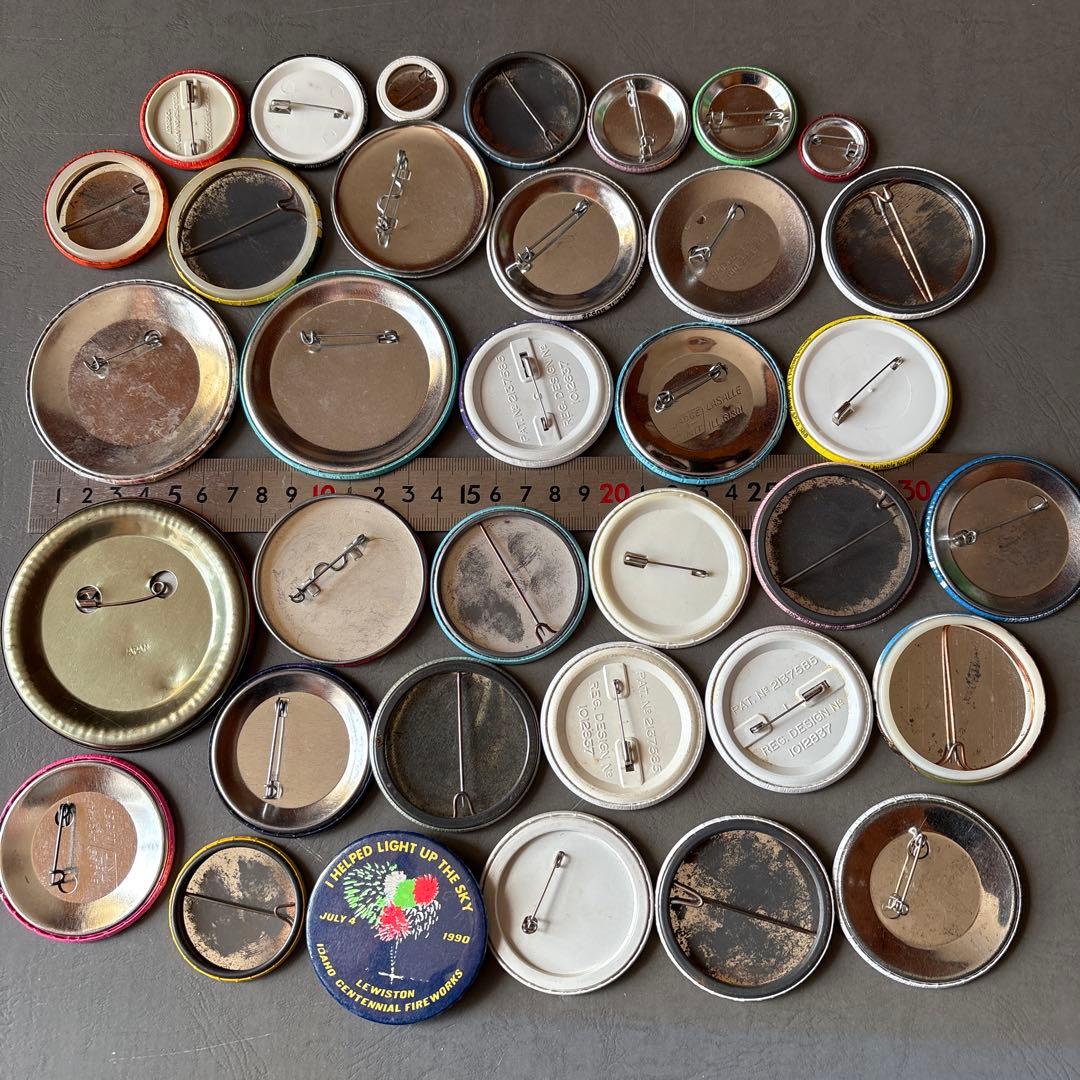 ピ*ピ様 ヴィンテージ缶バッジ200個OVER ／アメリカ・イギリス／Vinta